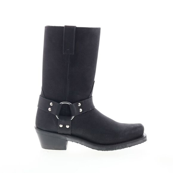 Jama Old West Womens Harness Boot Black Boots (NWT) - Picture 1 of 4